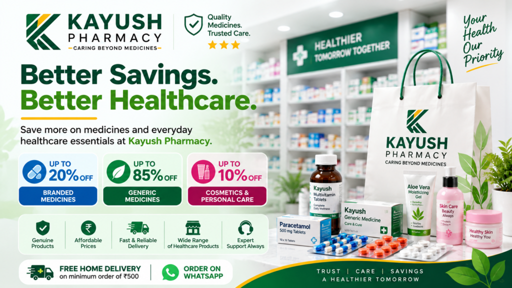 Medicine Offers and Discounts at Kayush Pharmacy
